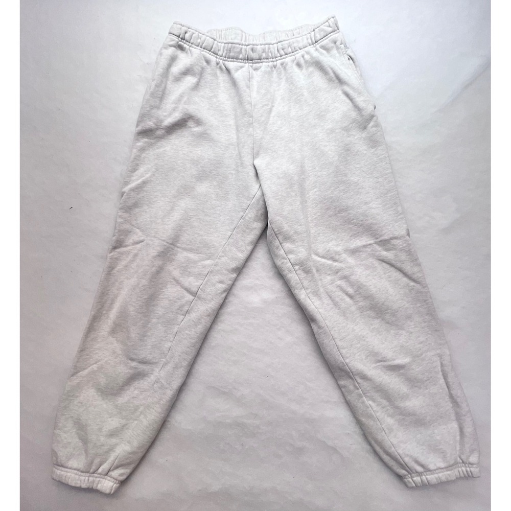 TNA Aritzia Cozy Boyfriend‎ fleece Gray joggers- M